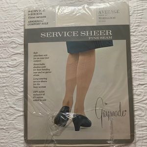 VINTAGE STOCKINGS GAYMODE SEAMED MARDI-GRAS 9 1/2 AVG FINE SEAM (NEW IN PACKAGE)